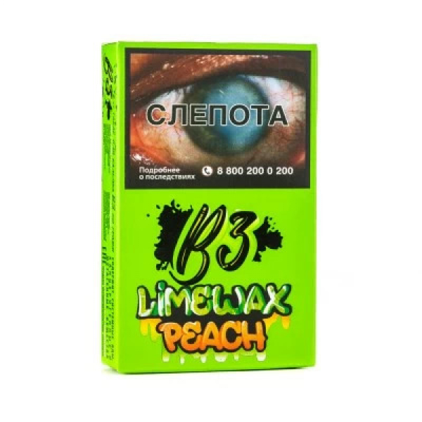 Табак B3 Limewax peach (Персик Лайм) 50 гр в Петропавловске-Камчатском