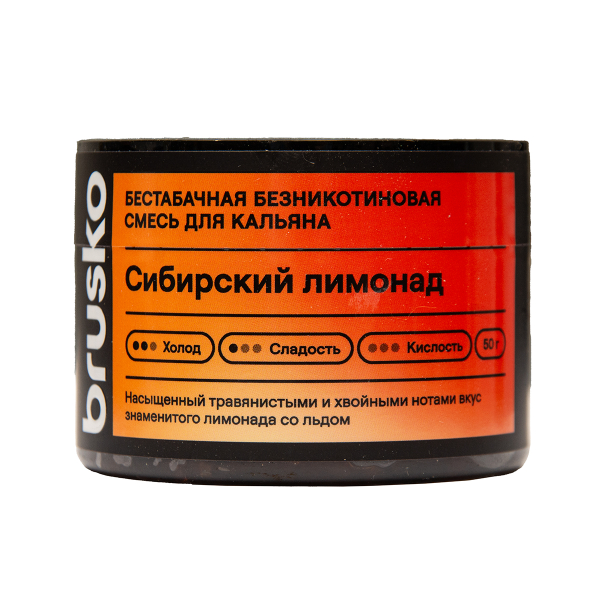 Бестабачная смесь Brusko Сибирский Лимонад 50 грамм в Петропавловске-Камчатском