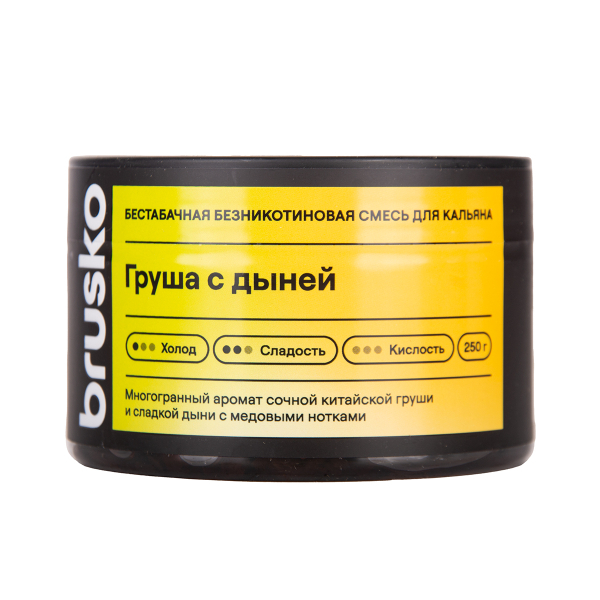 Бестабачная смесь Brusko Груша С   Дыней 250 грамм в Петропавловске-Камчатском