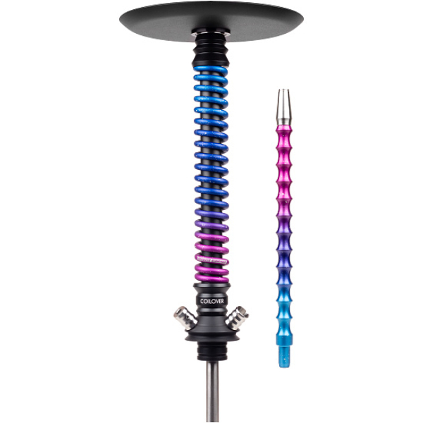 Кальян Mamay Customs Coilover Big Anod Черный Мат Blue Space в Петропавловске-Камчатском