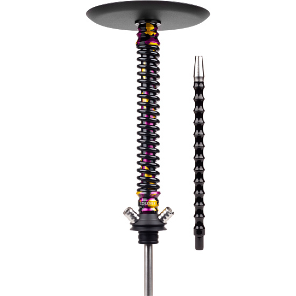 Кальян Mamay Customs Coilover Big Anod Special Purple Gold Camo Черный Глянец в Петропавловске-Камчатском