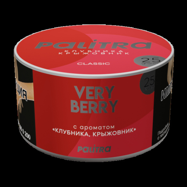 Табак Palitra Very Berry Клубника Крыжовник 25 грамм в Петропавловске-Камчатском