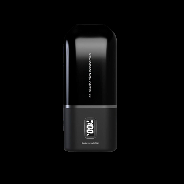 Электронка Soak 13 Ice Blueberries Raspberries Ледяная Черника Малина 13000 затяжек в Петропавловске-Камчатском